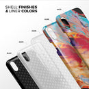 Liquid Abstract Paint V50 - iPhone X Swappable Hybrid Case
