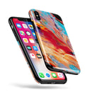 Liquid Abstract Paint V50 - iPhone X Swappable Hybrid Case