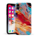 Liquid Abstract Paint V50 - iPhone X Swappable Hybrid Case