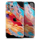Liquid Abstract Paint V50 - Protective Skin Wrap & Decal – Compatible with iPhone SE to iPhone 17 Pro Max (All Models)