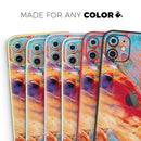 Liquid Abstract Paint V50 - Protective Skin Wrap & Decal – Compatible with iPhone SE to iPhone 17 Pro Max (All Models)