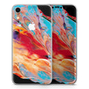 Liquid Abstract Paint V50 - Skin-Kit for the Apple iPhone XR, XS MAX, XS/X, 8/8+, 7/7+, 5/5S/SE (All iPhones Available)