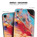 Liquid Abstract Paint V50 - Skin-Kit for the Apple iPhone XR, XS MAX, XS/X, 8/8+, 7/7+, 5/5S/SE (All iPhones Available)