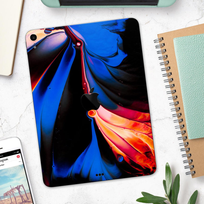Liquid Abstract Paint V51 - Full Body Skin Decal for the Apple iPad Pro 12.9", 11", 10.5", 9.7", Air or Mini (All Models Available)