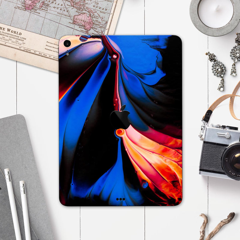 Liquid Abstract Paint V51 - Full Body Skin Decal for the Apple iPad Pro 12.9", 11", 10.5", 9.7", Air or Mini (All Models Available)