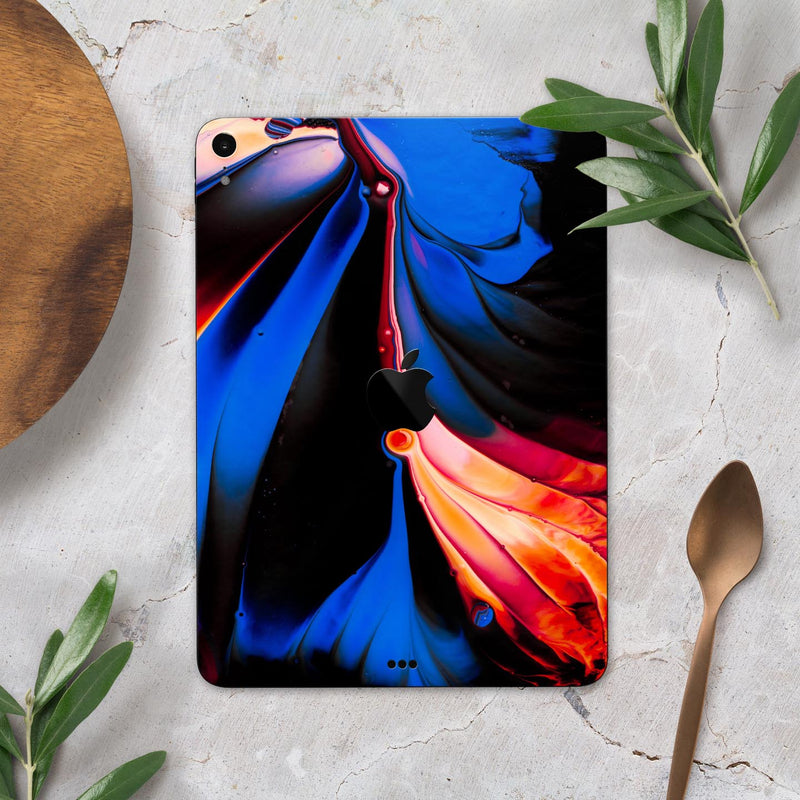 Liquid Abstract Paint V51 - Full Body Skin Decal for the Apple iPad Pro 12.9", 11", 10.5", 9.7", Air or Mini (All Models Available)