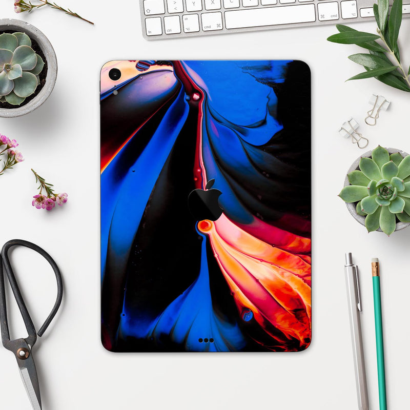 Liquid Abstract Paint V51 - Full Body Skin Decal for the Apple iPad Pro 12.9", 11", 10.5", 9.7", Air or Mini (All Models Available)
