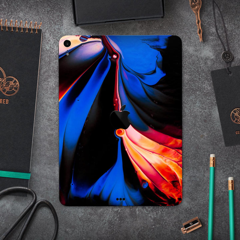 Liquid Abstract Paint V51 - Full Body Skin Decal for the Apple iPad Pro 12.9", 11", 10.5", 9.7", Air or Mini (All Models Available)
