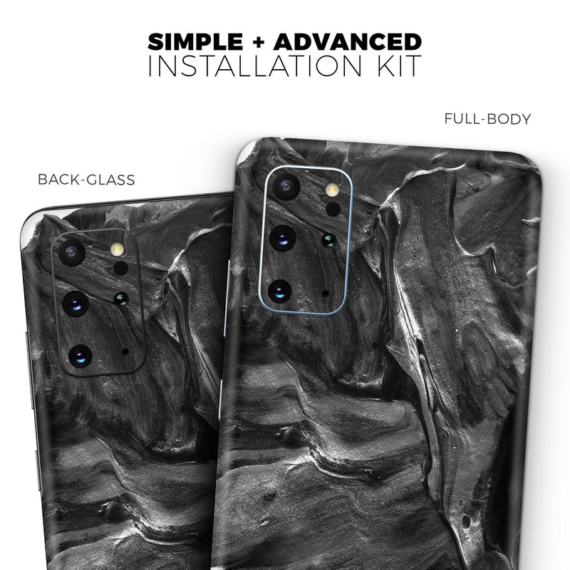 Liquid Abstract Paint V55 - Skin-Kit for the Samsung Galaxy S-Series S20, S20 Plus, S20 Ultra , S10 & others (All Galaxy Devices Available)