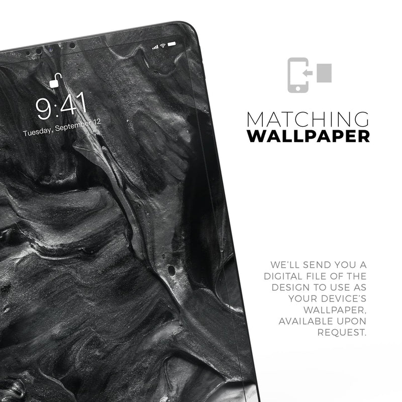 Liquid Abstract Paint V55 - Full Body Skin Decal for the Apple iPad Pro 12.9", 11", 10.5", 9.7", Air or Mini (All Models Available)