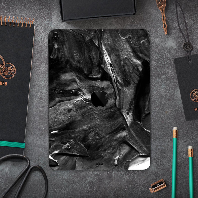 Liquid Abstract Paint V55 - Full Body Skin Decal for the Apple iPad Pro 12.9", 11", 10.5", 9.7", Air or Mini (All Models Available)