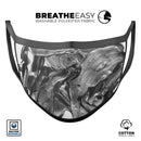 Liquid Abstract Paint V57 - Made in USA Mouth Cover Unisex Anti-Dust Cotton Blend Reusable & Washable Face Mask with Adjustable Sizing for Adult or Child