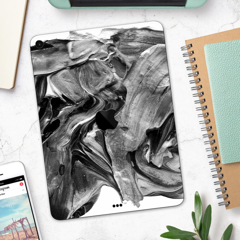 Liquid Abstract Paint V57 - Full Body Skin Decal for the Apple iPad Pro 12.9", 11", 10.5", 9.7", Air or Mini (All Models Available)