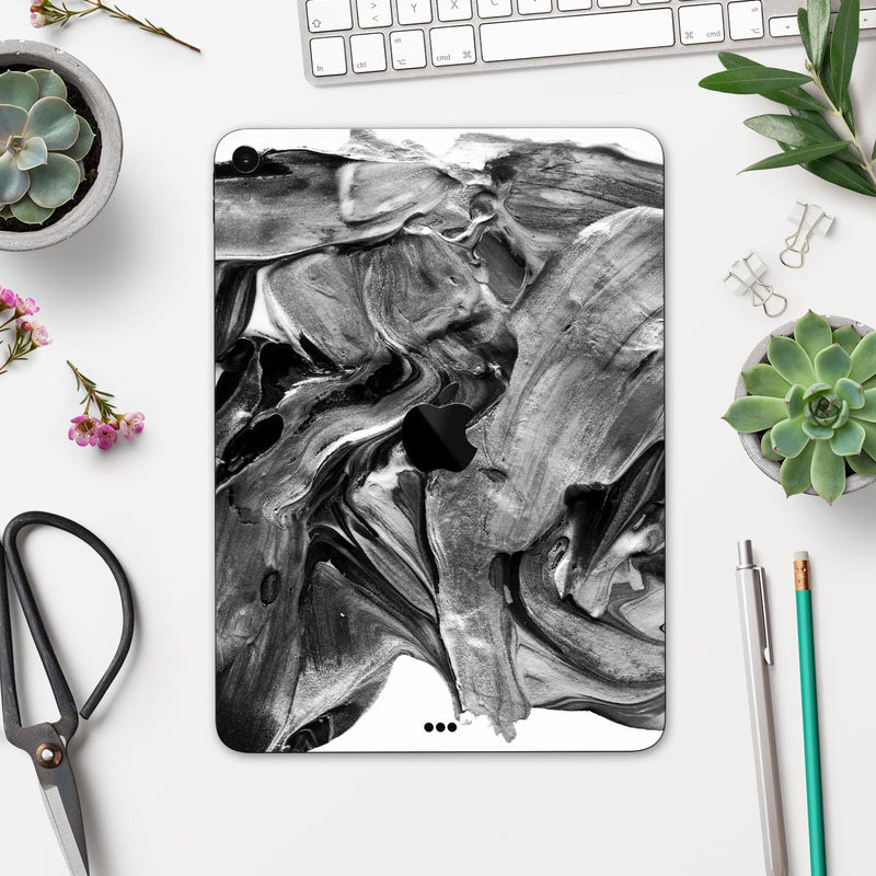 Liquid Abstract Paint V57 - Full Body Skin Decal for the Apple iPad Pro 12.9", 11", 10.5", 9.7", Air or Mini (All Models Available)