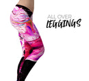 Liquid Abstract Paint V5 - All Over Print Womens Leggings / Yoga or Workout Pants
