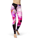 Liquid Abstract Paint V5 - All Over Print Womens Leggings / Yoga or Workout Pants