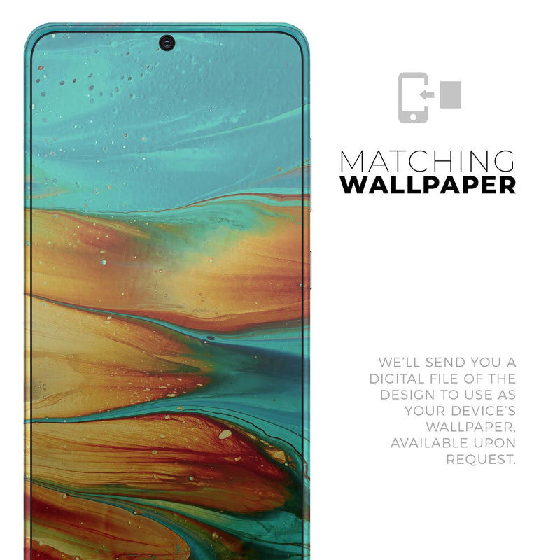 Liquid Abstract Paint V60 - Skin-Kit for the Samsung Galaxy S-Series S20, S20 Plus, S20 Ultra , S10 & others (All Galaxy Devices Available)