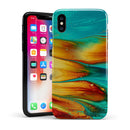 Liquid Abstract Paint V60 - iPhone X Swappable Hybrid Case
