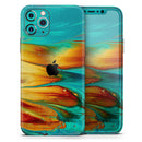 Liquid Abstract Paint V60 - Protective Skin Wrap & Decal – Compatible with iPhone SE to iPhone 17 Pro Max (All Models)