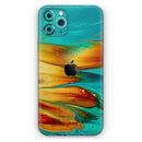 Liquid Abstract Paint V60 - Protective Skin Wrap & Decal – Compatible with iPhone SE to iPhone 17 Pro Max (All Models)