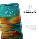 Liquid Abstract Paint V60 - Protective Skin Wrap & Decal – Compatible with iPhone SE to iPhone 17 Pro Max (All Models)