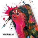 Liquid Abstract Paint V61 - Protective Skin Wrap & Decal – Compatible with iPhone SE to iPhone 17 Pro Max (All Models)