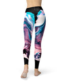 Liquid Abstract Paint V62 - All Over Print Womens Leggings / Yoga or Workout Pants