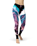 Liquid Abstract Paint V62 - All Over Print Womens Leggings / Yoga or Workout Pants