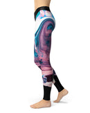 Liquid Abstract Paint V62 - All Over Print Womens Leggings / Yoga or Workout Pants