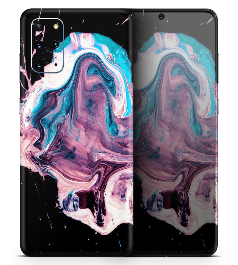 Liquid Abstract Paint V62 - Skin-Kit for the Samsung Galaxy S-Series S20, S20 Plus, S20 Ultra , S10 & others (All Galaxy Devices Available)