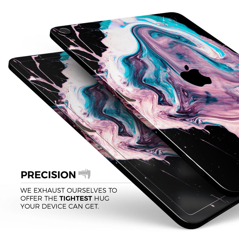 Liquid Abstract Paint V62 - Full Body Skin Decal for the Apple iPad Pro 12.9", 11", 10.5", 9.7", Air or Mini (All Models Available)