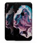 Liquid Abstract Paint V62 - iPhone XS MAX, XS/X, 8/8+, 7/7+, 5/5S/SE Skin-Kit (All iPhones Available)