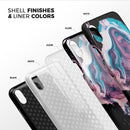 Liquid Abstract Paint V62 - iPhone X Swappable Hybrid Case