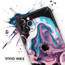 Liquid Abstract Paint V62 - Protective Skin Wrap & Decal – Compatible with iPhone SE to iPhone 17 Pro Max (All Models)