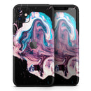 Liquid Abstract Paint V62 - Protective Skin Wrap & Decal – Compatible with iPhone SE to iPhone 17 Pro Max (All Models)