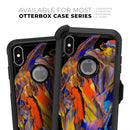 Liquid Abstract Paint V63 - Skin Kit for the iPhone OtterBox Cases