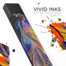 Liquid Abstract Paint V63 - Premium Decal Protective Skin-Wrap Sticker compatible with the Juul Labs vaping device