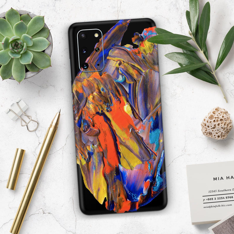 Liquid Abstract Paint V63 - Skin-Kit for the Samsung Galaxy S-Series S20, S20 Plus, S20 Ultra , S10 & others (All Galaxy Devices Available)