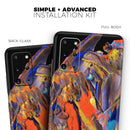 Liquid Abstract Paint V63 - Skin-Kit for the Samsung Galaxy S-Series S20, S20 Plus, S20 Ultra , S10 & others (All Galaxy Devices Available)