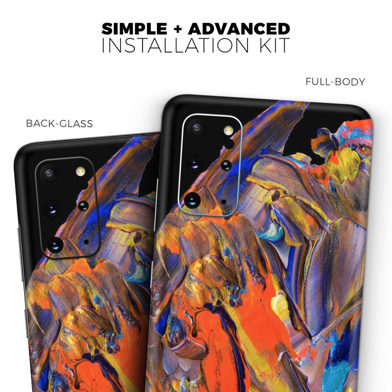 Liquid Abstract Paint V63 - Skin-Kit for the Samsung Galaxy S-Series S20, S20 Plus, S20 Ultra , S10 & others (All Galaxy Devices Available)