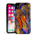 Liquid Abstract Paint V63 - iPhone X Swappable Hybrid Case