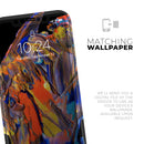Liquid Abstract Paint V63 - Protective Skin Wrap & Decal – Compatible with iPhone SE to iPhone 17 Pro Max (All Models)