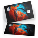 Liquid Abstract Paint V64 - Premium Protective Decal Skin-Kit for the Apple Credit Card