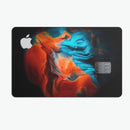 Liquid Abstract Paint V64 - Premium Protective Decal Skin-Kit for the Apple Credit Card