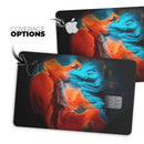 Liquid Abstract Paint V64 - Premium Protective Decal Skin-Kit for the Apple Credit Card