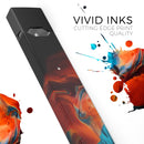 Liquid Abstract Paint V64 - Premium Decal Protective Skin-Wrap Sticker compatible with the Juul Labs vaping device