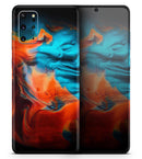Liquid Abstract Paint V64 - Skin-Kit for the Samsung Galaxy S-Series S20, S20 Plus, S20 Ultra , S10 & others (All Galaxy Devices Available)