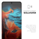 Liquid Abstract Paint V64 - Skin-Kit for the Samsung Galaxy S-Series S20, S20 Plus, S20 Ultra , S10 & others (All Galaxy Devices Available)