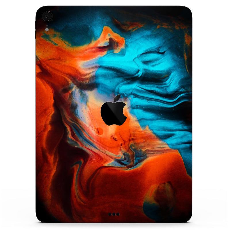 Liquid Abstract Paint V64 - Full Body Skin Decal for the Apple iPad Pro 12.9", 11", 10.5", 9.7", Air or Mini (All Models Available)