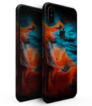 Liquid Abstract Paint V64 - iPhone XS MAX, XS/X, 8/8+, 7/7+, 5/5S/SE Skin-Kit (All iPhones Available)